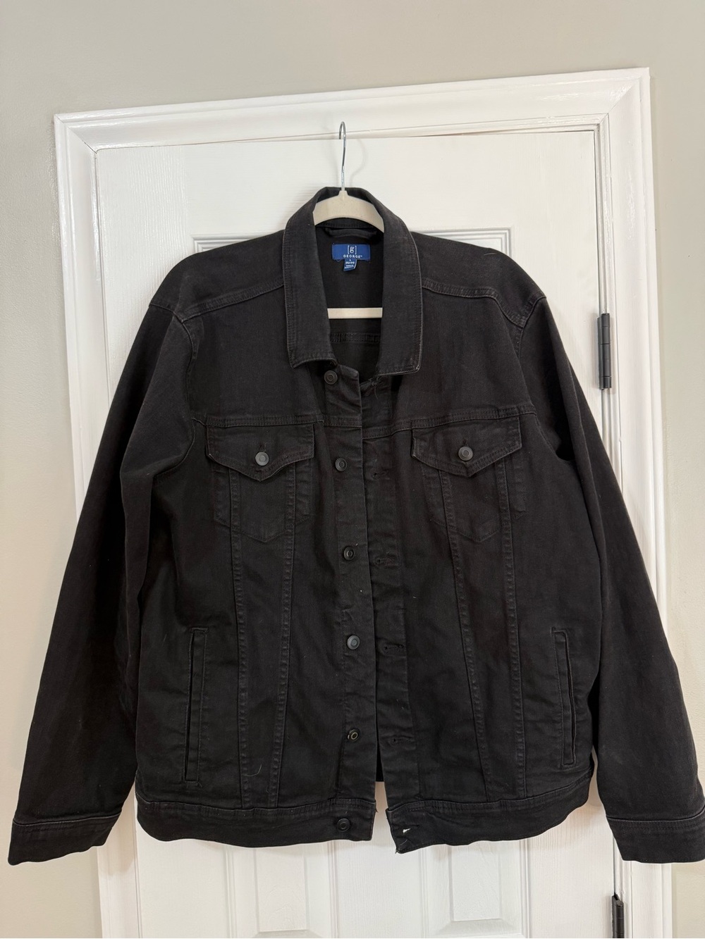 George Black Denim Jacket - Button-Up